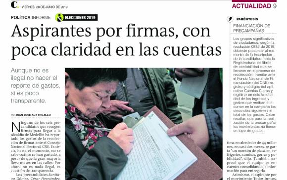 La entrega en secreto de las firmas de Gómez 