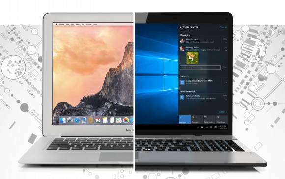 Actualizar el sistema operativo puede tardar pero vale la pena. FOTO Apple y Microsoft