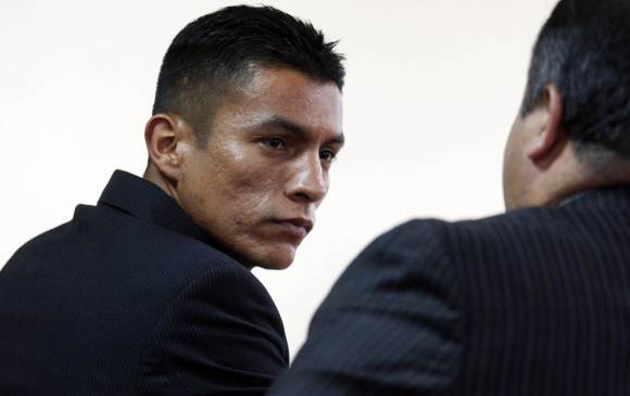 El subteniente Raúl Muñoz, militar condenado a 60 años por la muerte de los hermanos Torres, ocurrida en octubre de 2010. FOTO COLPRENSA