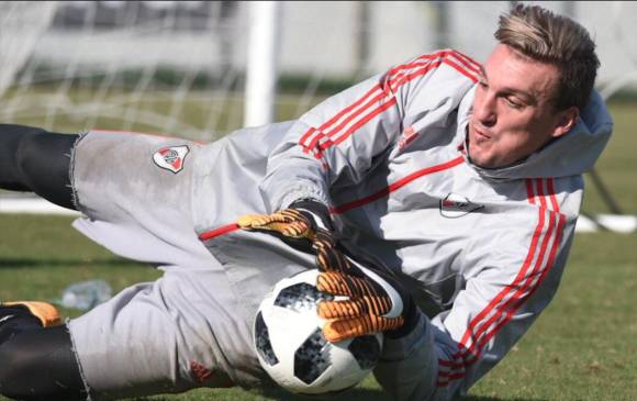 Franco Armani llegó en enero como uno de los refuerzos más rimbombantes de River Plate. FOTO CORTESÍA RIVER PLATE