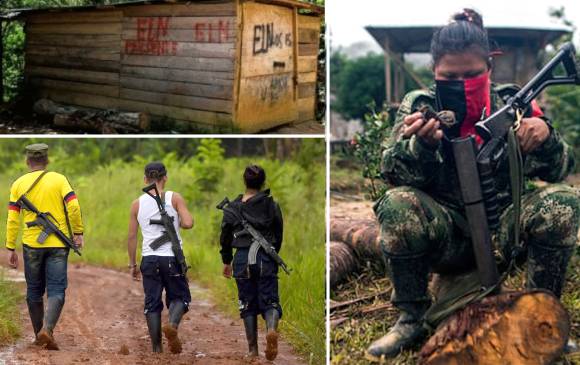Estas son las tres fotos que, segÃºn Duque, eran en Venezuela, pero que en realidad eran en Colombia. FOTO Agencias e Inteligencia Militar