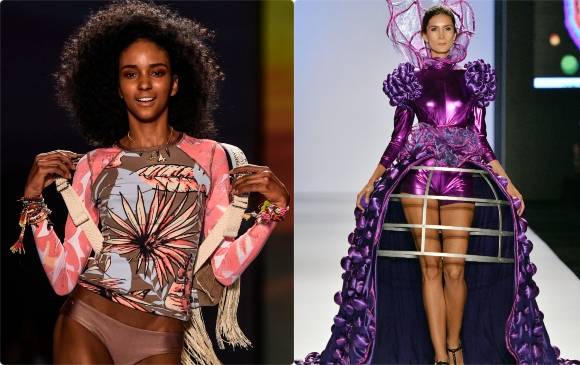 Los vestidos de baño llegaron con Maaji. - Muy conceptuales los diseños del Área Andina. FOTOS efe