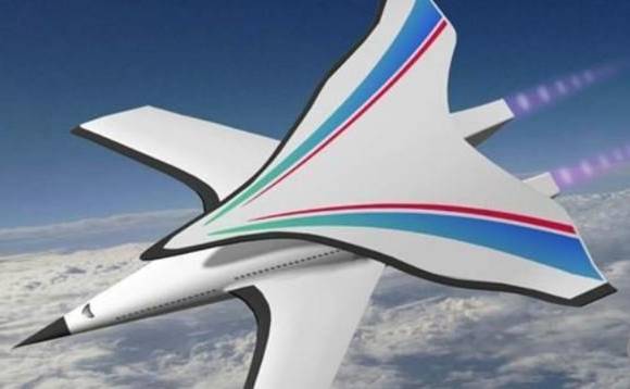 Así se vería el avión ultrarápido, pero por ahora es un sueño. FOTO: Science Chine Press