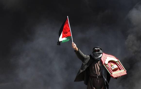 Los choques en la Franja de Gaza que dejaron 58 muertos por los disparos del ejército israelí.