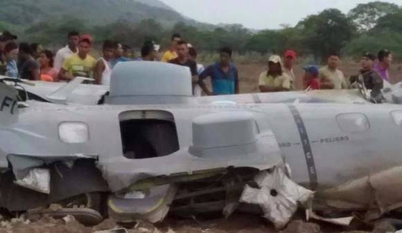 Once militares muertos dejó el accidente de un avión Casa de la Fuerza Aérea Colombiana en zona rural del municipio de Codazzi, Cesar. FOTO CORTESÍA