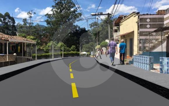 Así se proyecta la ampliación de la calle 48 en Itagüí. FOTO ALCALDÍA DE ITAGÜÍ