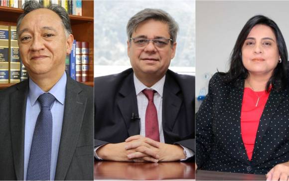 El Congreso deberá votar para elegir un nuevo magistrado de la Corte Constitucional entre los ternados José María del Castillo, Fernando Grillo y Paola Meneses. FOTOS Cortesía