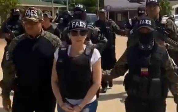 El traslado de Aida Merlano a la prisión de El Helicoide en Caracas se dio el miércoles. FOTO: Captura de pantalla