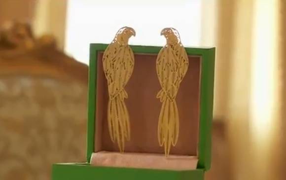 Aretes para la duquesa de Cambridge, Kate Middleton. Foto Cortesía Presidencia