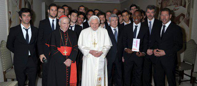 Falcao y Perea se reunieron con el papa Benedicto XVI