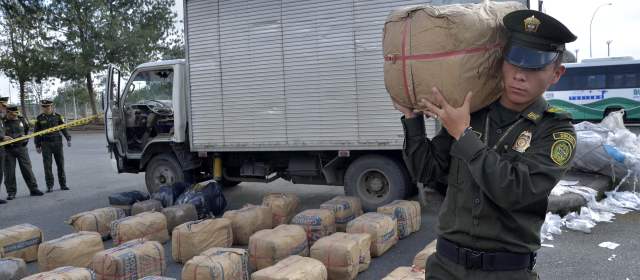 Policía decomisó tres toneladas de marihuana en Bogotá