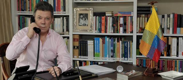 Médicos recomiendan al presidente Santos no viajar todavía | El presidente Santos tenía planeado viajar a Barranquilla para el partido entre Colombia y Paraguay. Foto Presidencia de la República.