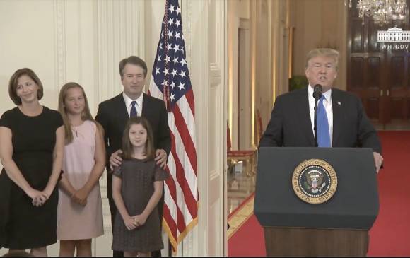 Anuncio de Donald Trump. Foto tomada de la Casa Blanca