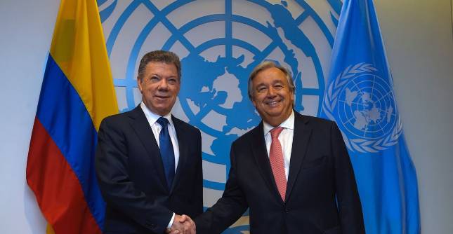 Antonio Guterres se reunirá con el presidente Santos en Bogotá. FOTO ARCHIVO COLPRENSA
