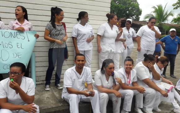 A pesar de la protesta, los casos de urgencia se siguen atendiendo. FOTO CORTESÍA