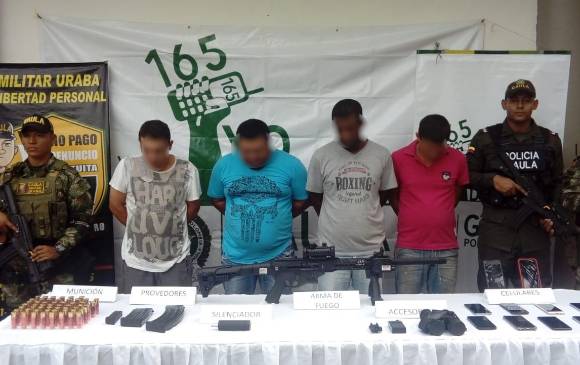 Captura del Ejército y la Policía. FOTO: CORTESÍA