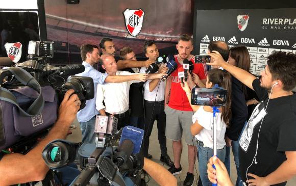 Franco Armani aclaró que no ha tenido acercamientos ni con el cuerpo técnico de Argentina ni con el de Colombia. FOTO CORTESÍA RIVER PLATE