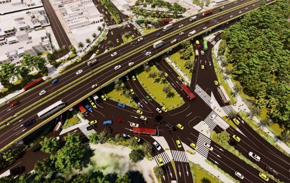 Imagen modelada de cómo quedaría la rotonda de Exposiciones. IMAGEN: Cortesía EDU Imagen modelada de cómo quedaría la rotonda de Exposiciones. IMAGEN: Cortesía EDU