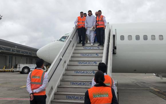 David Murcia Guzmán a su llegada al país. FOTOS Migración Colombia