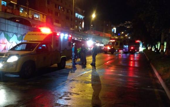 Accidente en sector Villanueva de Medellín. Foto: Cortesía