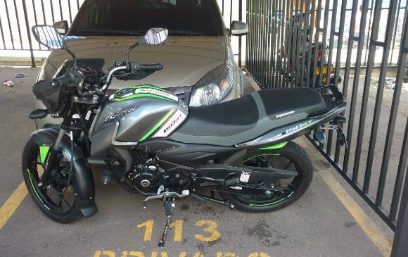Esta es la moto que fue robada en el barrio Santa María de Robledo. FOTO CORTESÍA GUARDIANES ANTIOQUIA