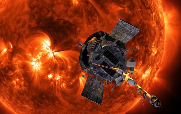 Concepción artística de la nave en cercanías al Sol. Cortesía Nasa
