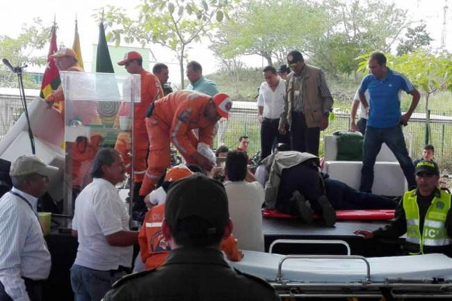 Germán Vargas Lleras se desplomó en pleno acto público. FOTO: COLPRENSA