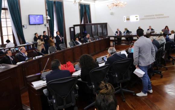 a Comisión I del Senado discute la reforma a la justicia. Foto: Colprensa