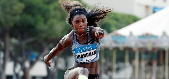 Caterine Ibargüen ha estado este año en siete eventos, de los cuales ha salido vencedora en cuatro. FOTO REUTERS