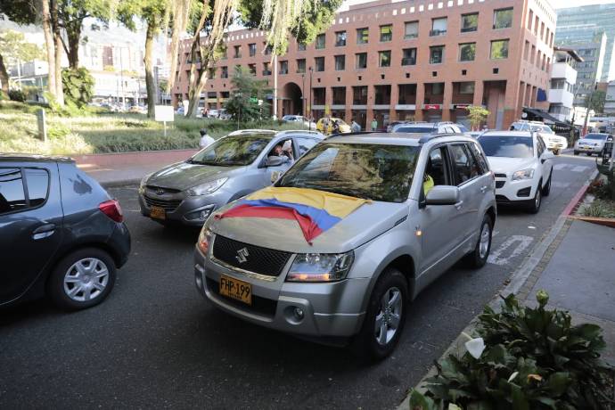 El alcalde Daniel Quintero aseguró en su cuenta de Twitter que “no están permitidas marchas en la ciudad de Medellín por razones epidemiológicas”. FOTO CARLOS VELÁSQUEZ