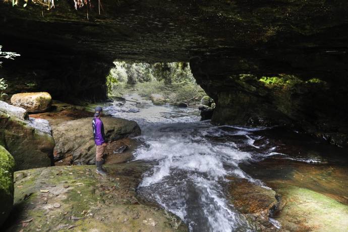 Es uno de los 24 Espacios Territoriales de Capacitación y Reincorporación (Etcr), en el que los excombatientes de la Farc aprovechan sus días para construir futuro a través de un turismo guiado para la comunidad y turistas que desean conocer donde antes eran territorios de conflicto. Foto: Manuel Saldarriaga Quintero