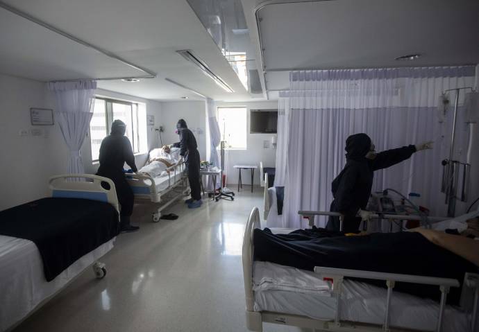 La ocupación de camas de cuidados intensivos (UCI) durante los últimos tres días ha sobrepasado el 75% Foto: Camilo Suárez