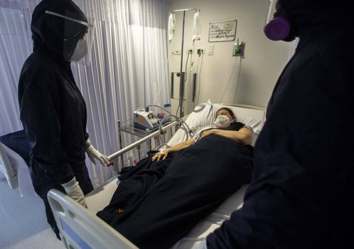 La ocupación de camas de cuidados intensivos (UCI) durante los últimos tres días ha sobrepasado el 75% Foto: Camilo Suárez