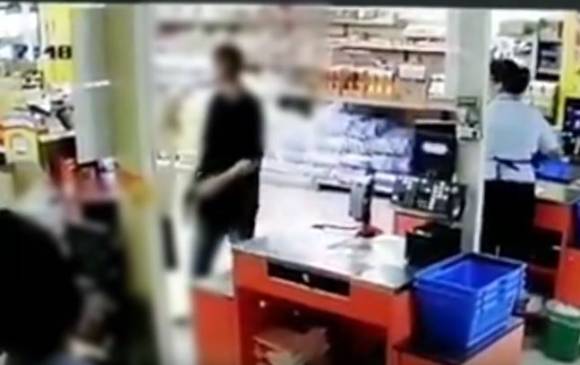 Video | Ladrón intentó robar supermercado en Robledo
