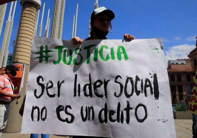 Marchas del 21 de octubre en Medellín. FOTO JUAN ANTONIO SÁNCHEZ