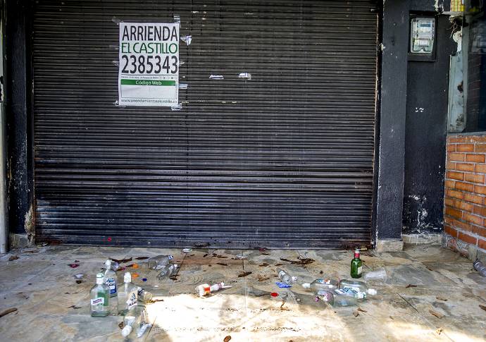 Los locales ahora están desocupados a la espera que nuevos inversionistas. Foto Juan Antonio Sánchez Ocampo