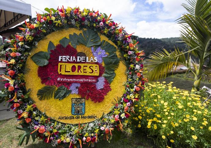 La edición 2020 de la Feria de las Flores se mantiene. La mayoría de las actividades se realizarán a la distancia para evitar aglomeraciones. Será una feria virtual, sin precedentes en la cuidad. Los silleteros siguen siendo los protagonistas. FOTO MANUEL SALDARRIAGA QUINTERO