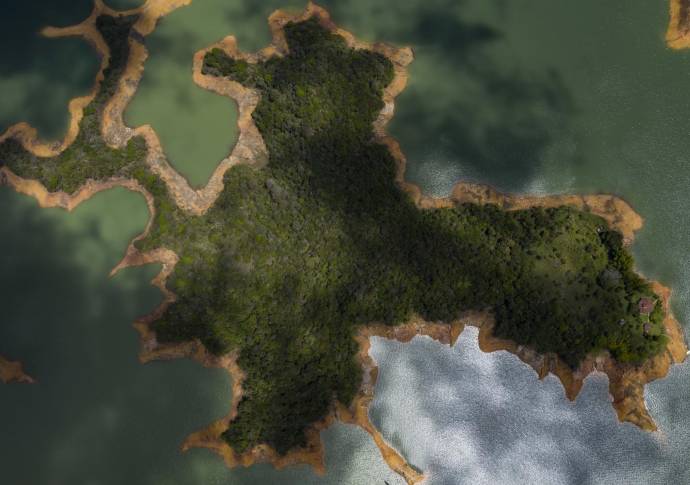 Con área de 10 hectáreas entre Guatapé y El Peñol, este predio fue alquilado por $2 millones mensuales durante 10 años a una empresa. Foto: Manuel Saldarriaga Quintero.