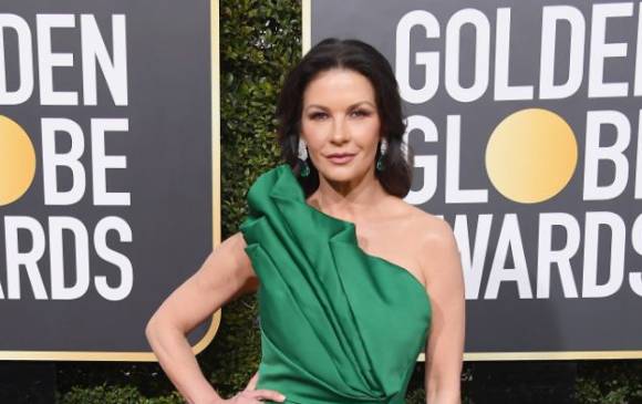Catherine Zeta-Jones en los Globo de Oro este año. FOTO AFP Catherine Zeta-Jones en los Globo de Oro este año. FOTO AFP