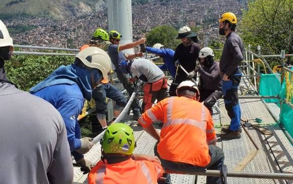 Nuevo hito constructivo despejó horizonte de metrocable Picacho 