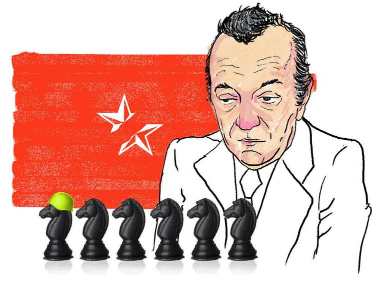 Víktor Korchnói, sin llegar a ser campeón mundial, fue una leyenda del ajedrez. Ilustración: Don Repollo.