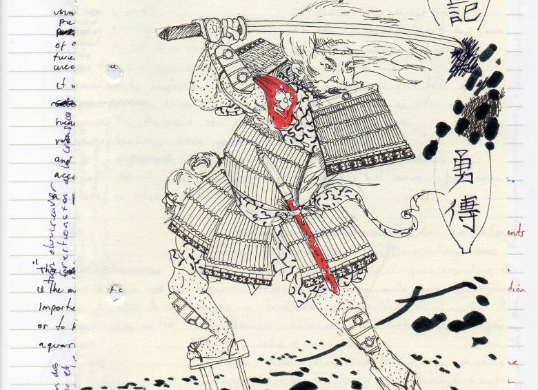 La propuesta gráfica está basado en pósteres de cine, iconografía japonesa, collage, entre otros materiales. FOTO cortesía