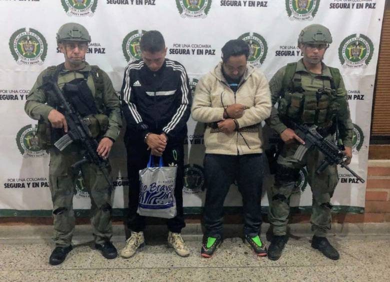 Alias “nano” tras su captura. FOTO POLICÍA MEDELLÍN