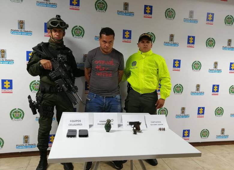 El operativo que permitió su captura fue coordinado por la Policía y la Fiscalía. FOTO: CORTESÍA