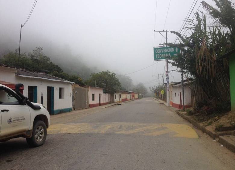 Así lucen por estos días las calles de los 11 municipios de Catatumbo. FOTO: Cortesía ONU DDHH
