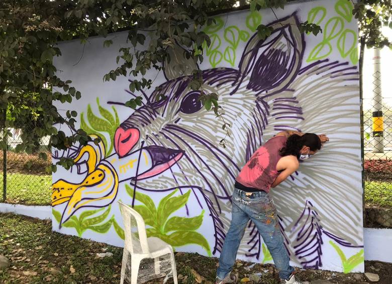 Con arte urbano, la avenida Guayabal cambia de cara 
