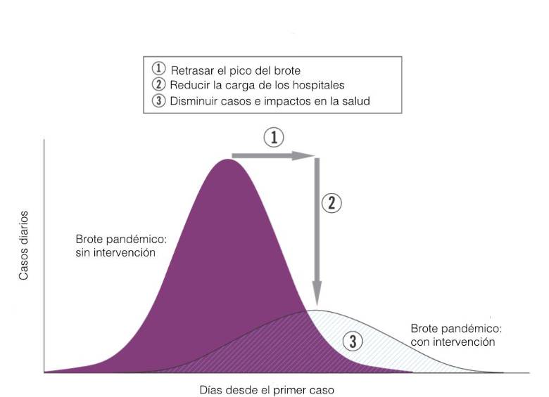 La gráfica que explica qué tan rápido se contagia el coronavirus