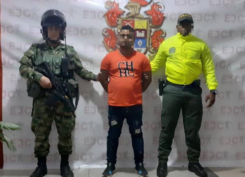 Según las autoridades, el sujeto tiene orden de captura por concierto para delinquir agravado. FOTO CORTESÍA