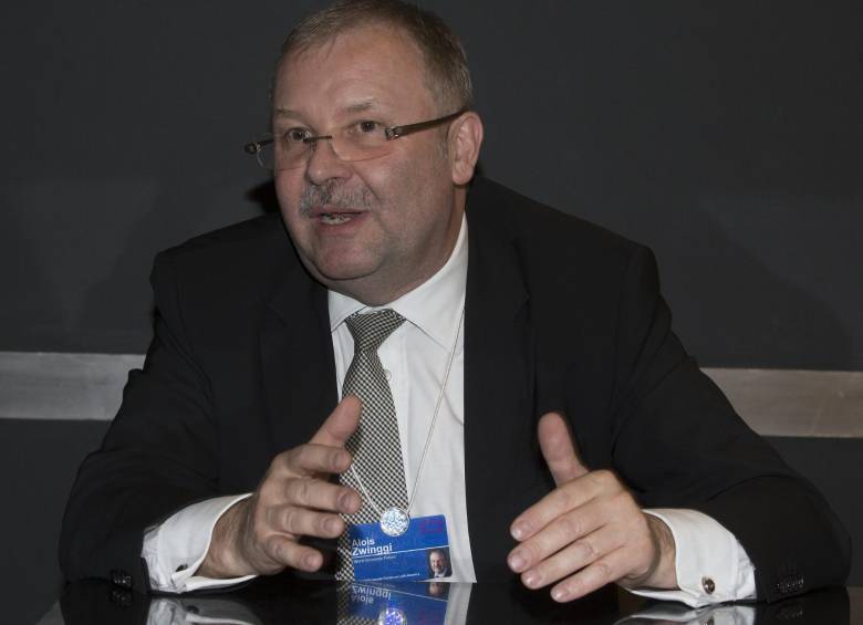 El suizo Alois Zwinggi, miembro del Comité Ejecutivo del WEF en Suiza, vivió 6 años en México y 8 años en Venezuela. Conoce la realidad latinoamericana a la perfección, con sus retos y fortalezas. Crédito: Donaldo Zuluaga
