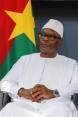 Ibrahim Bubacar Keita, presidente de Malí, reelegido este domingo en el cargo. Foto AFP.